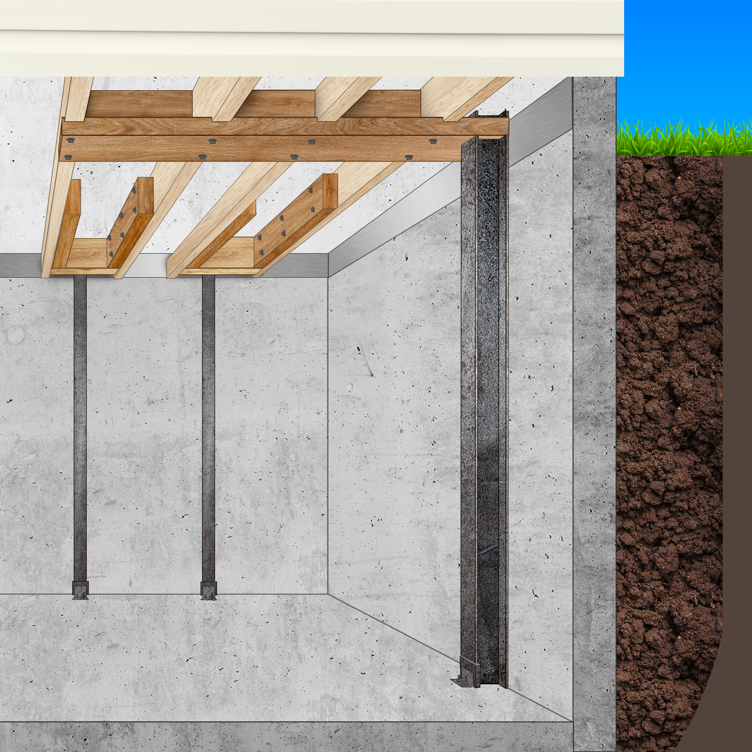 Installing I-Beam System for horizontal movement